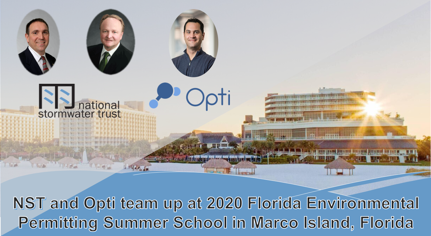 National Stormwater Trust and Opti are presenting at the Florida Chamber’s 34th Annual Environmental Permitting Summer School in Marco Island