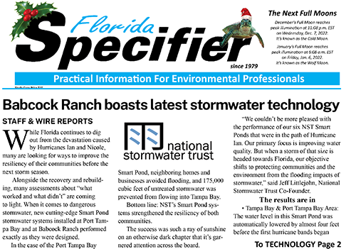 Babcock Ranch Boasts Latest Stormwater Technology