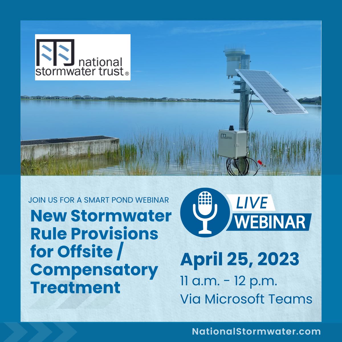 WEBINAR: New Stormwater Rule Provisions for Offsite/Compensatory Treatment